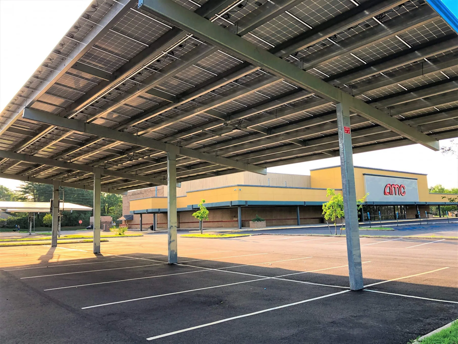 AMC Marlton: solar photovoltaic carports, view 2