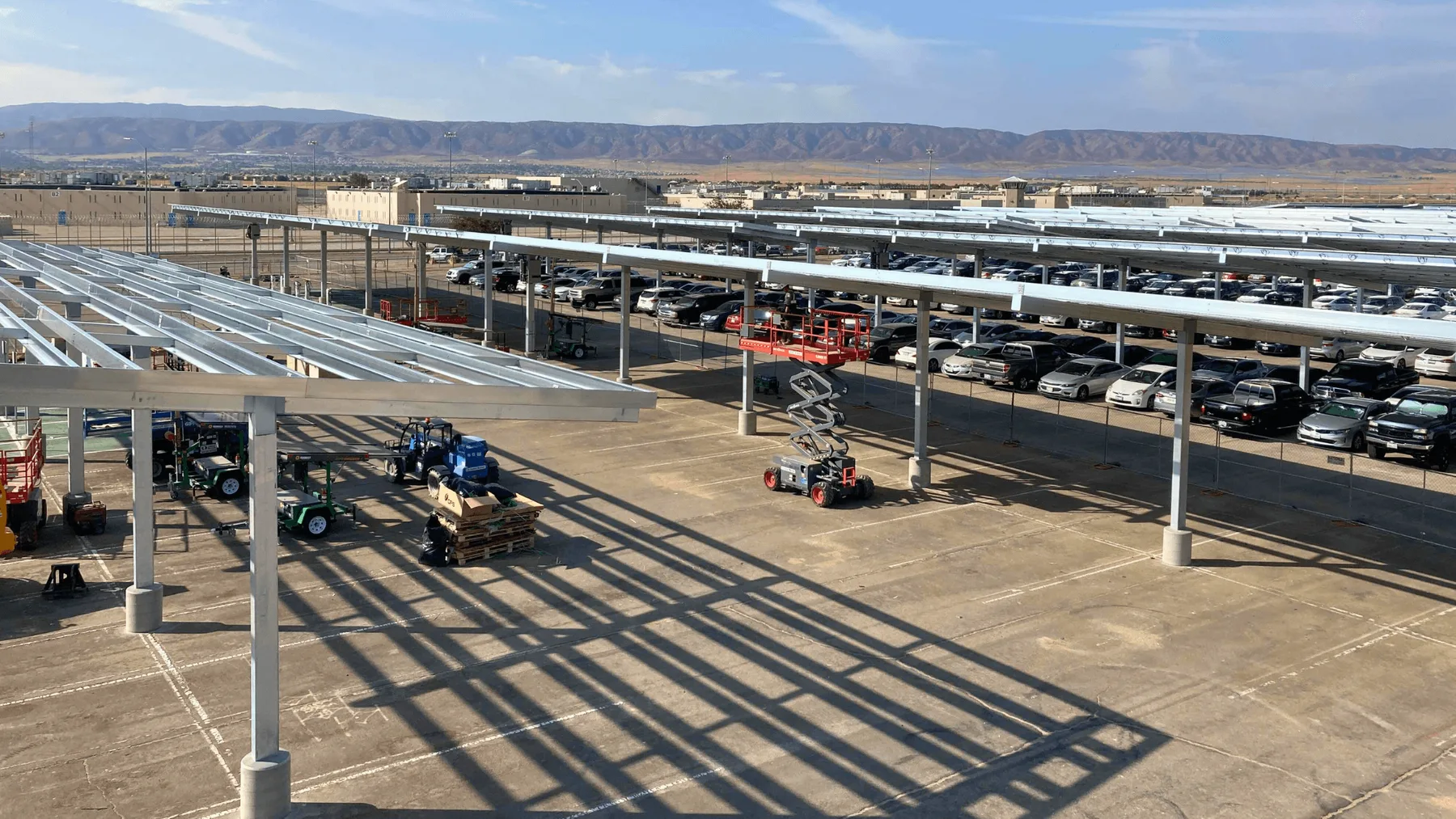 California State Prison: solar carport