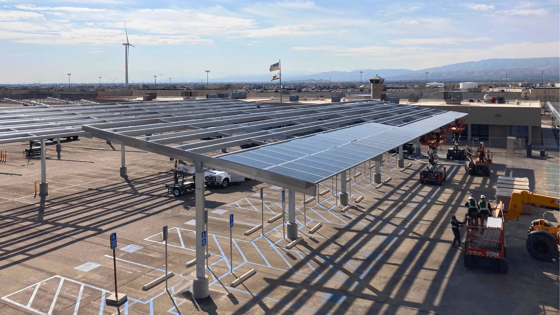 California State Prison: solar carport, view 3