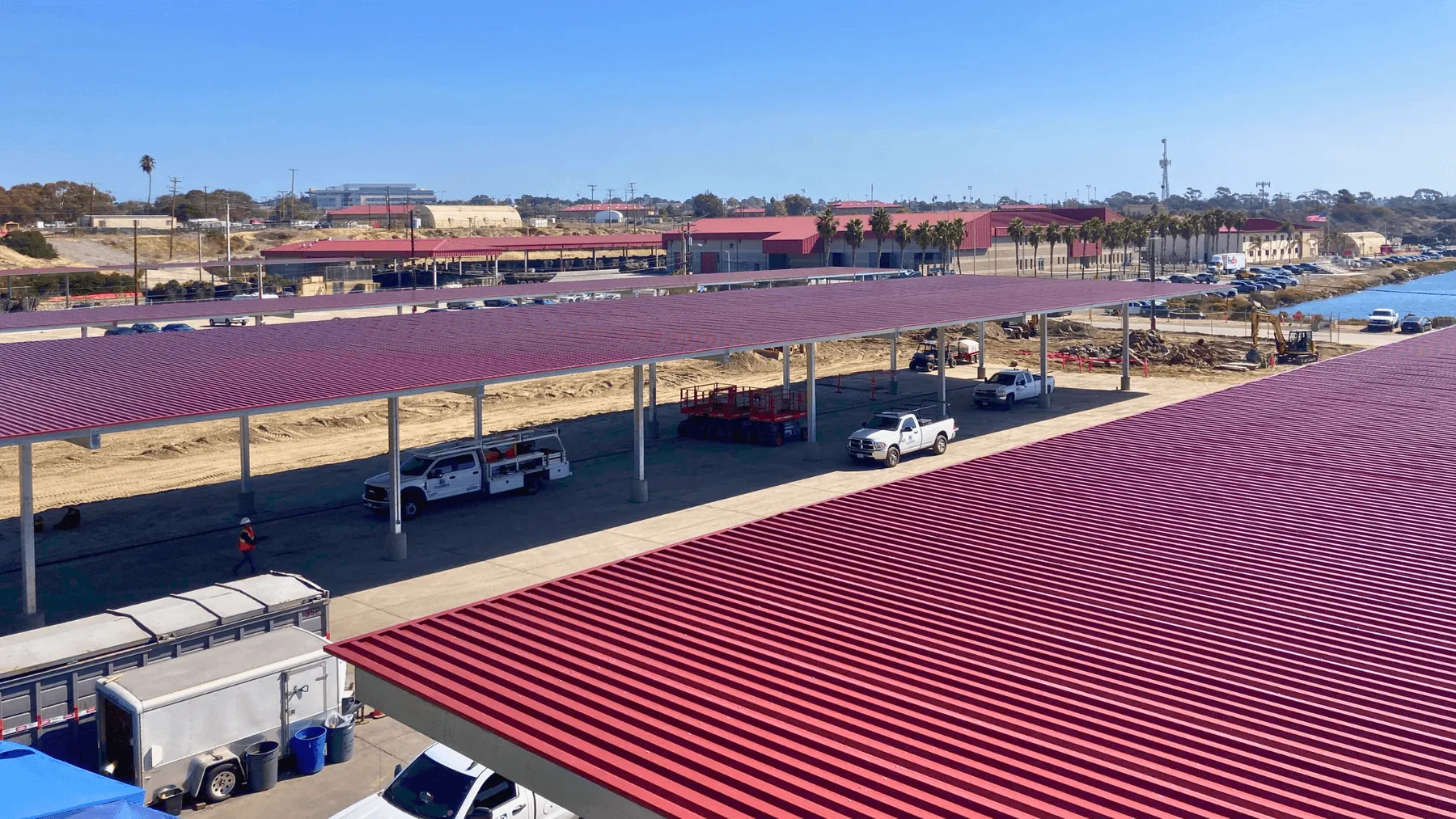 Camp Pendleton: long-span non-solar canopies