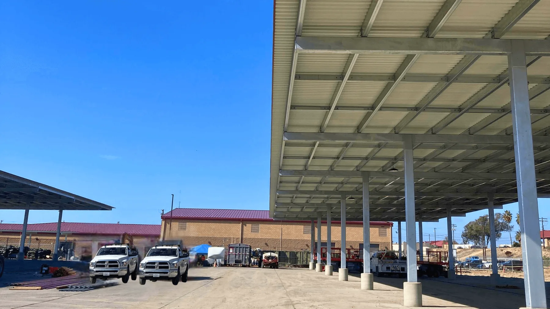 Camp Pendleton: long-span non-solar canopies, view 3