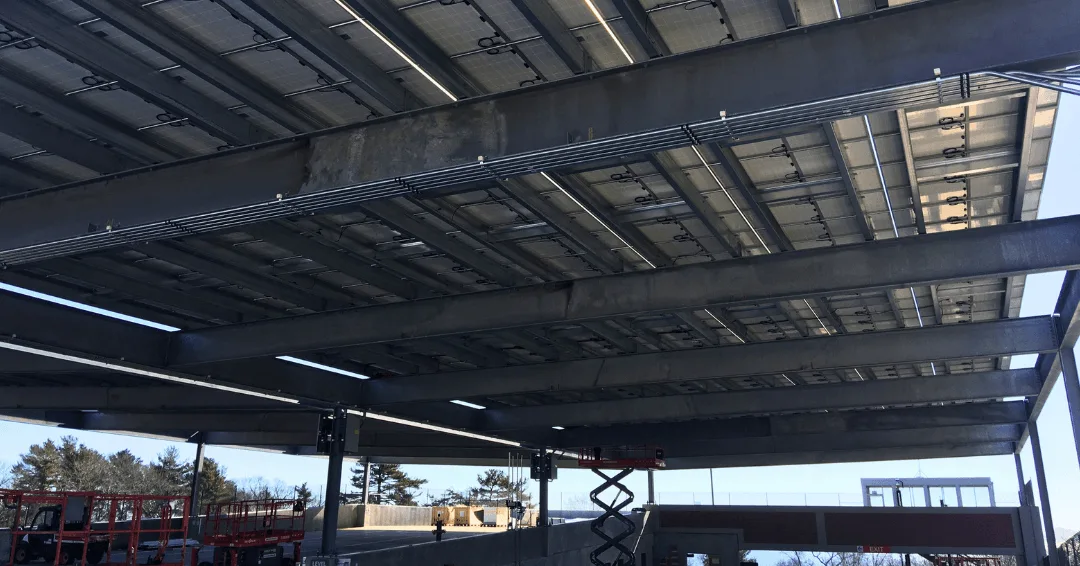 Endicott College: solar parking garage