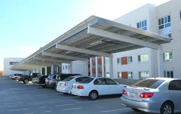 Semi Cantilever Carport project example 4