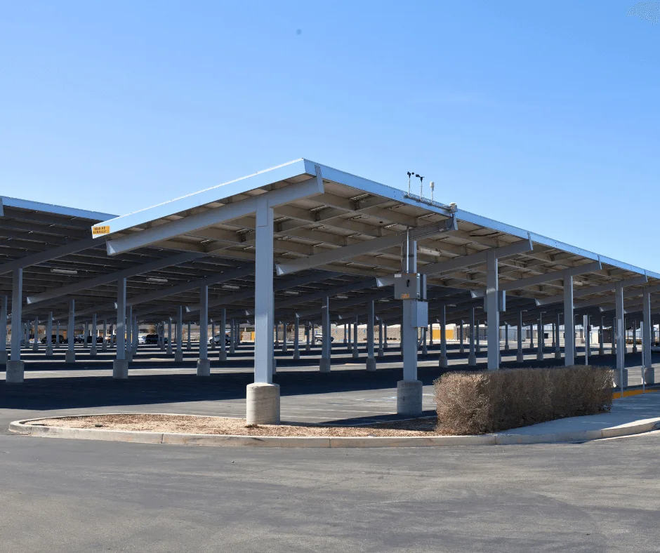 Antelope Valley Unified School District: semi-cantilever solar carports