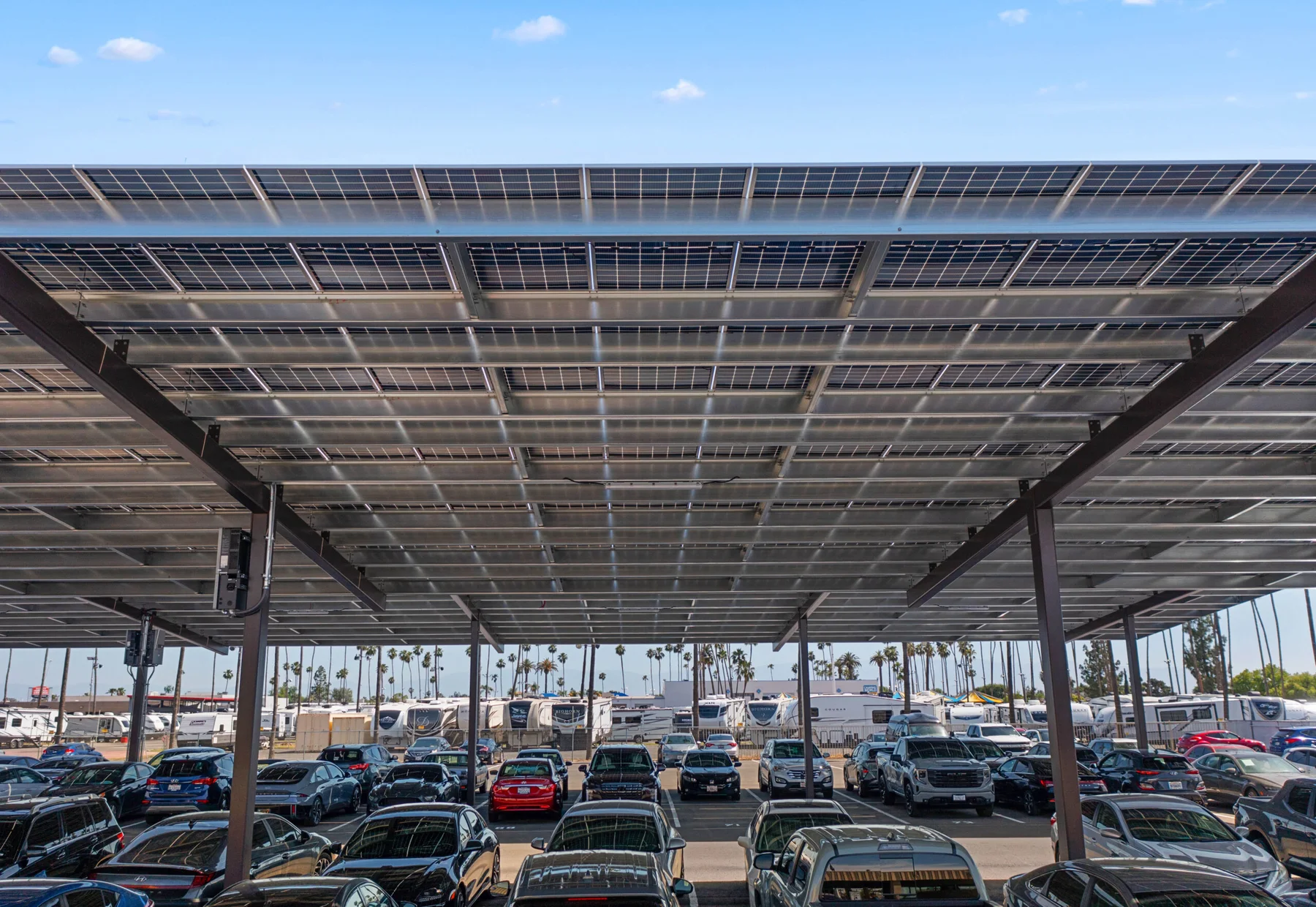 Bakersfield Hyundai: t-structure solar canopies