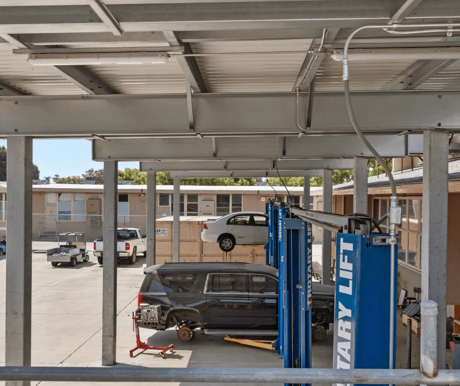 Bellflower High School: dsa shade structures