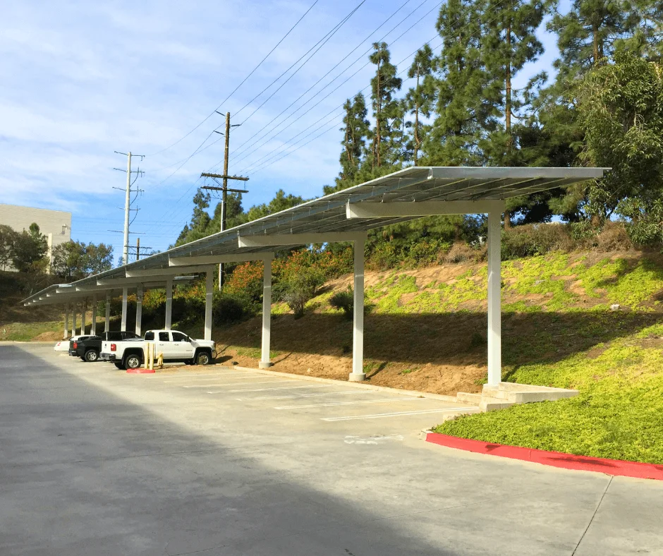 Bimbo Bakery: semi-cantilever solar carports