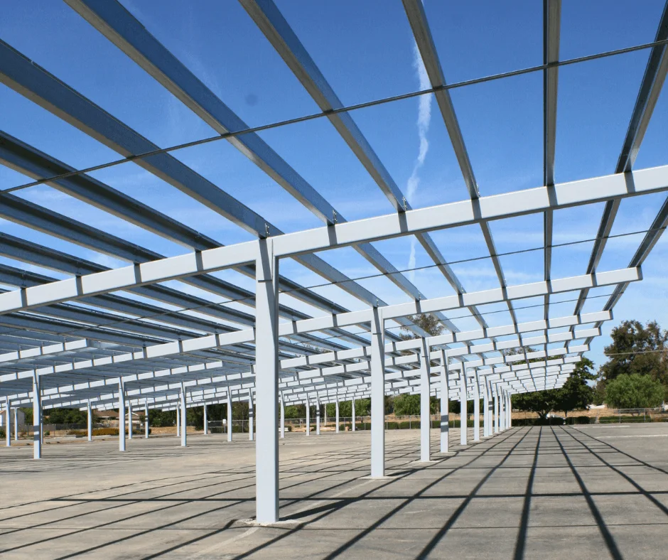 Etiwanda High School: t-structure solar canopies