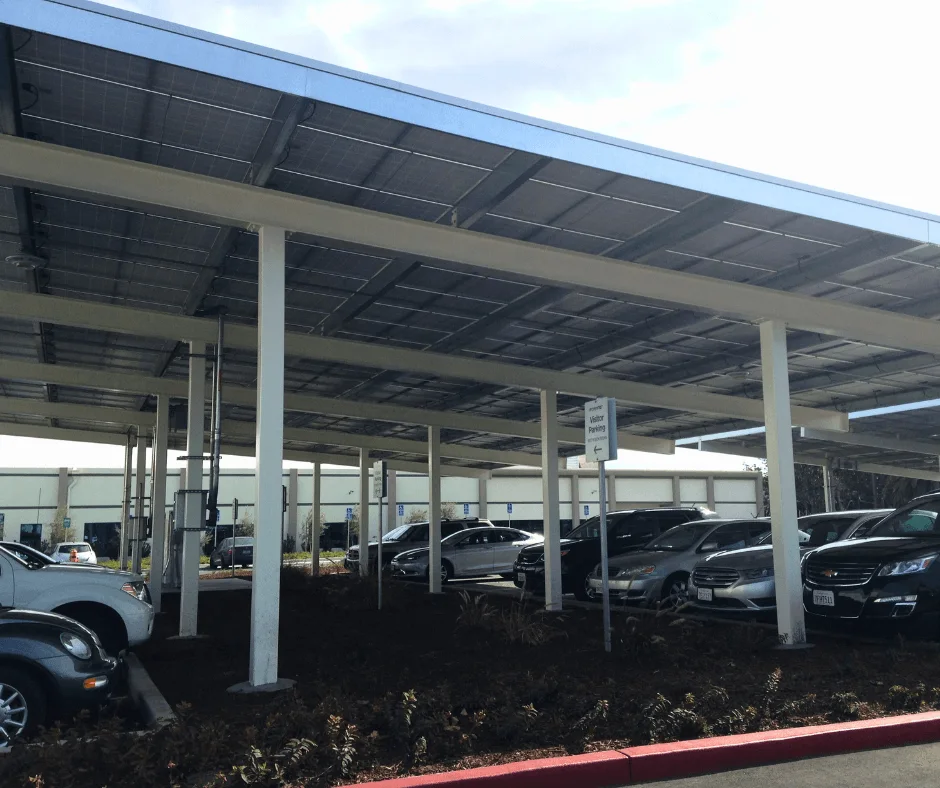 Fortinet: two-post solar canopies
