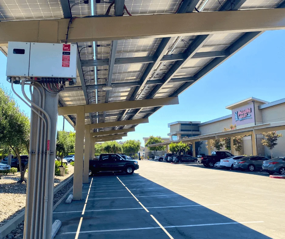 Hollandia Dairy: semi-cantilever solar carports