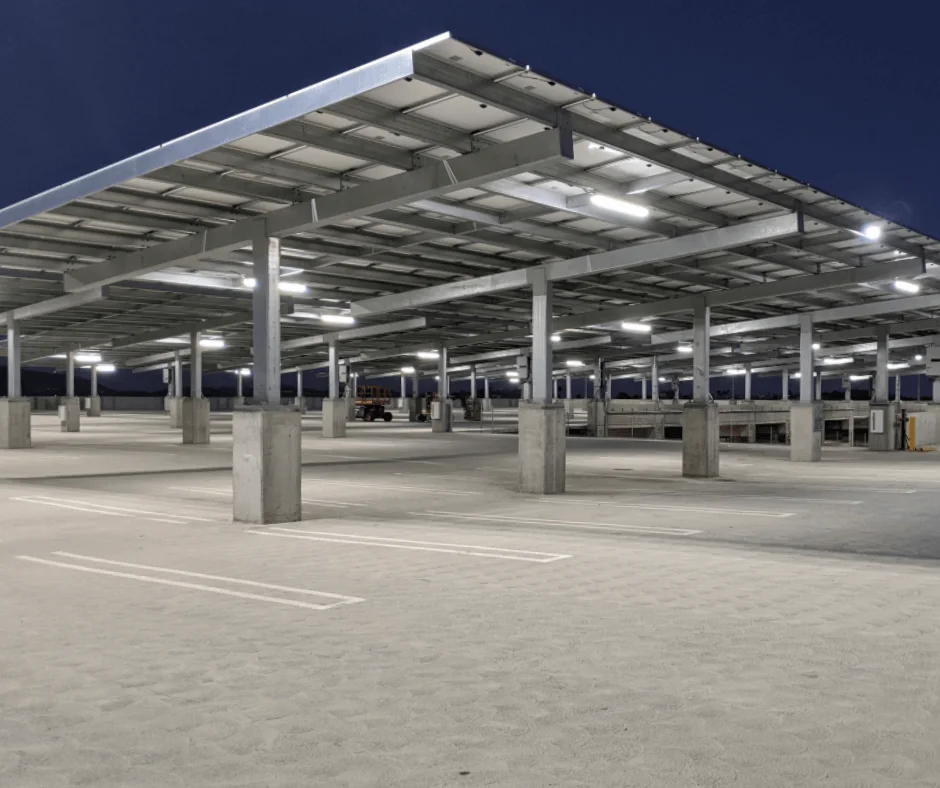 Palomar College: solar parking garage canopies