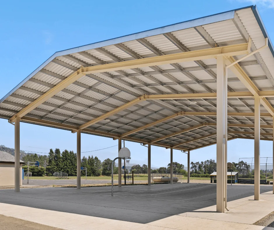 Potter Valley School: dsa shade structures