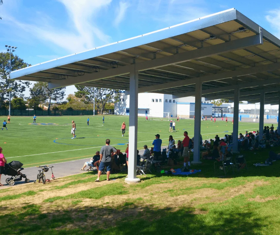 Redondo Beach Unified School District: t-structure solar canopies