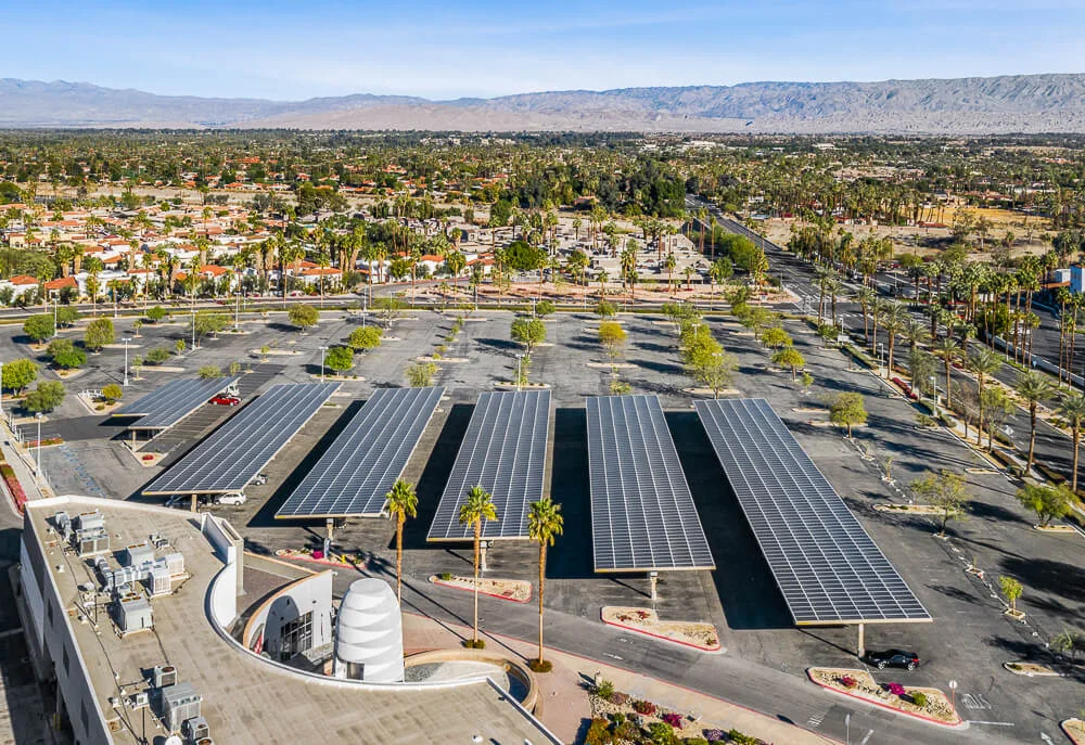 The River Mall: solar photovoltaic carports