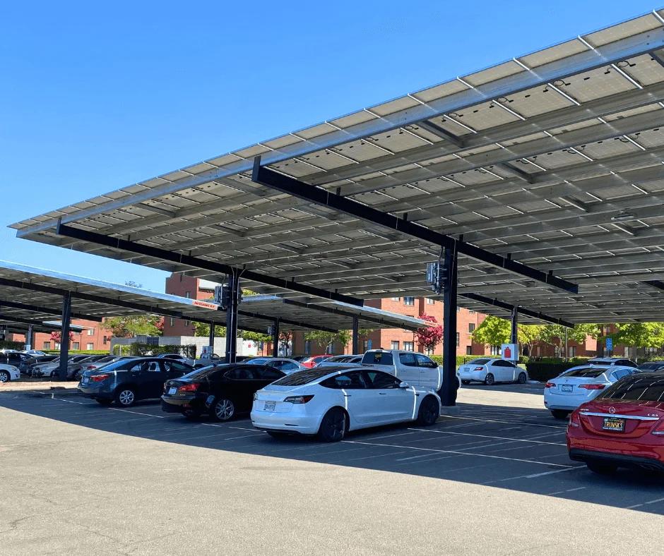 Solar canopies at University of the Pacific