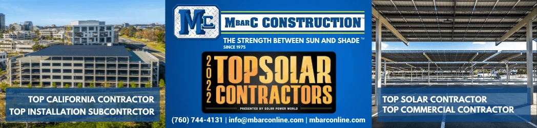 M Bar C Construction Takes Top Spot on 2022 Top Solar Contractors List