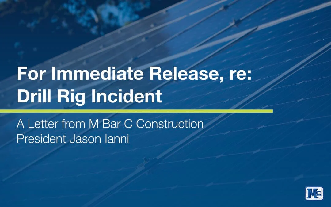 Drill Rig Incident