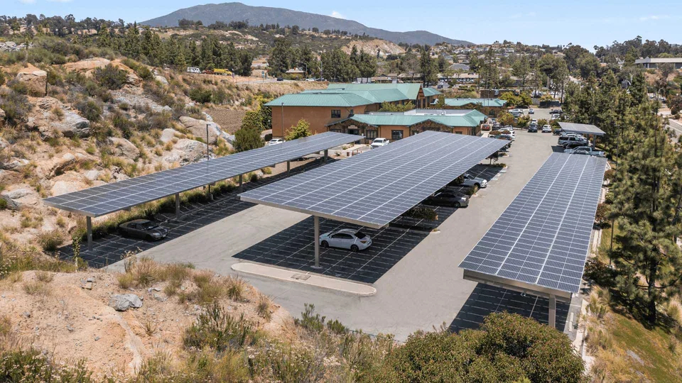 Commercial solar carports