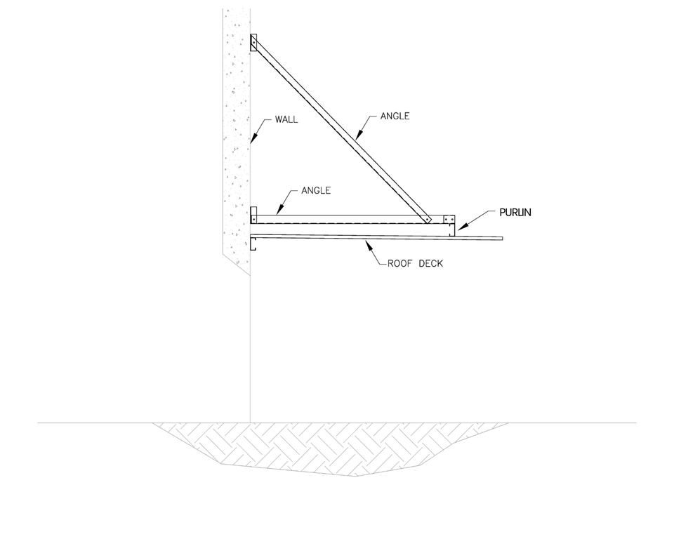 Marquee Shade Structure cut-view diagram