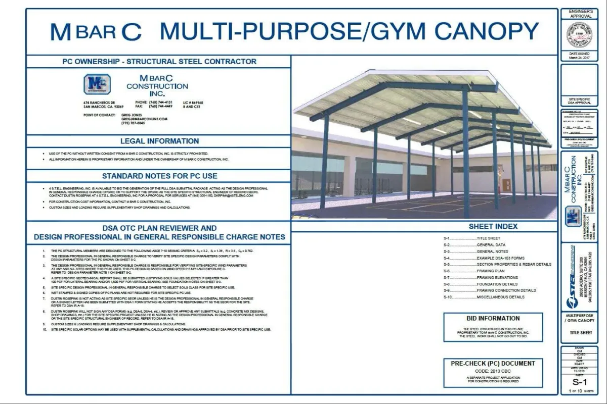 Press Release: DSA Multi-Purpose Gym Canopy