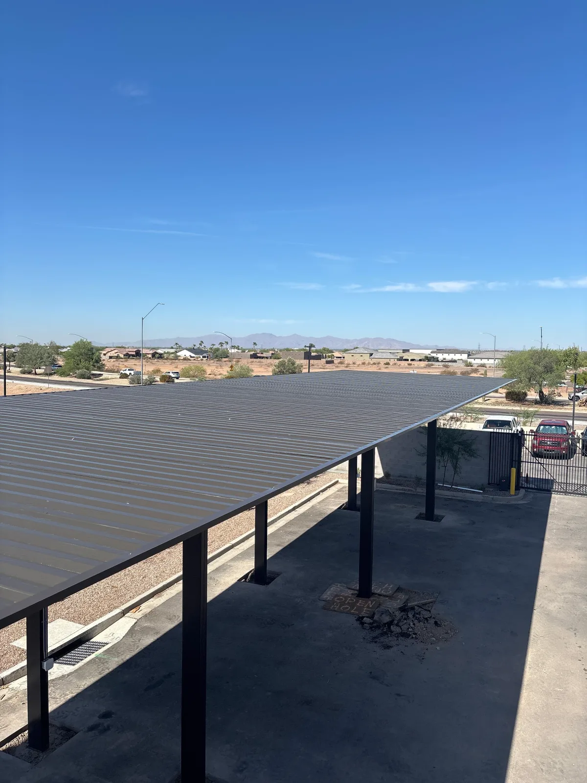 Canopy roof at Lake Pleasant